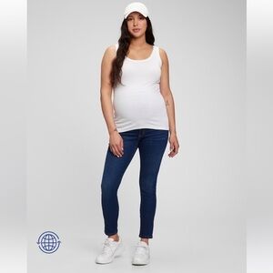 NWT GAP True Skinny Dark Full Panel Wash Maternity Jeans- Size 6
